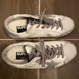 Golden goose low cut white and grey